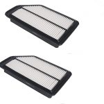 2 Piece Panel Engine Air Filter Cleaner Element Part # 17220-RV0-A00 17220-PLD000 AF1464 (CA11042) for Honda Odyssey 2011-2015