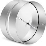 6 Inch Draft Blocker Backdraft Damper Duct Draft Stopper One-Way Airflow Ducting Insert Backflow Preventer Inline Fan Vent Deflector