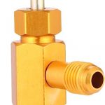Aupoko R-134A Can Tap, R134A Dispenser Valve AC Refrigerant Bottle Opener, with 1/4’’ SAE Male Thread to Connect R12 R22 Manifold for Charging...