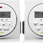 BN-LINK 7 Day Heavy Duty Digital Programmable Timer, FD60 U6, 115V, 60Hz, Dual Outlet, For Lamp Light Fan Security UL Listed(2 Pack)