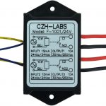 Electronics-Salon 1PCS Dual SPST-NO 10Amp Power Relay Module, AC/DC 24V Control Voltage.