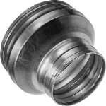 HVAC OV 6" to 5" Inch Round Duct Reducer - Galvanized Steel Pipe Increaser - Coupling for Round Duct Ventilation Systems - Heating & Cooling, HVAC