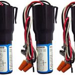RCO410 3 in 1 Compressor Hard Start Capacitor Kit For Refrigerators & Freezers 1/4-1/3 H.P. 115VAC （3pcs）