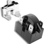 Refrigerator Starter Relay QP2-4R7 PTC 3Pin and Refrigerator Compressor Overload Protector 1/2HP,Compressor Relay and Overload Kit Compatible with...