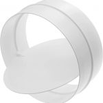 Vent Systems 6" Inch Plastic Inline Backdraft Damper Connect The Exhaust Or Bathroom Air Dryer and The Lines to The Check Valve. HVAC Heating...
