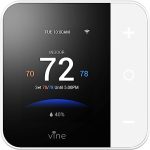 Vine Wi-Fi 7day & 8 Period Programmable Smart Home Thermostat - Wi-Fi TJ-550, Compatible with Alexa & Google Assistant, White