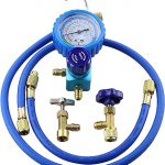 Wisepick R290 and R600A Charging Manifold Hose and Single Gauge Set with 1/2" Acme Can Tap