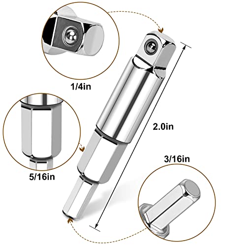 WADEO Valve Core Remover Tool and HVAC Service Wrench Set with Hex Bit Adapter, Dual Size SAE 1/4 & 5/16 Port, 10 PCS Valve Cores with Teflon Seal,... wadeo valve core remover tool and hvac service wrench set with hex bit 4