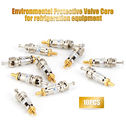 WADEO Valve Core Remover Tool and HVAC Service Wrench Set with Hex Bit Adapter, Dual Size SAE 1/4 & 5/16 Port, 10 PCS Valve Cores with Teflon Seal,... wadeo valve core remover tool and hvac service wrench set with hex bit 6