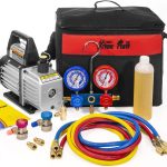 XtremepowerUS 3CFM 1/4 HP Vacuum Pump HVAC R134a R12 R22 R410a A/C Refrigeration AC Manifold Gauge