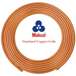 1-1/8" Maksal Refrigeration Copper Coil: ASTM B280 Soft Annealed, 6 Meters, Made in South Africa for Refrigeration Systems